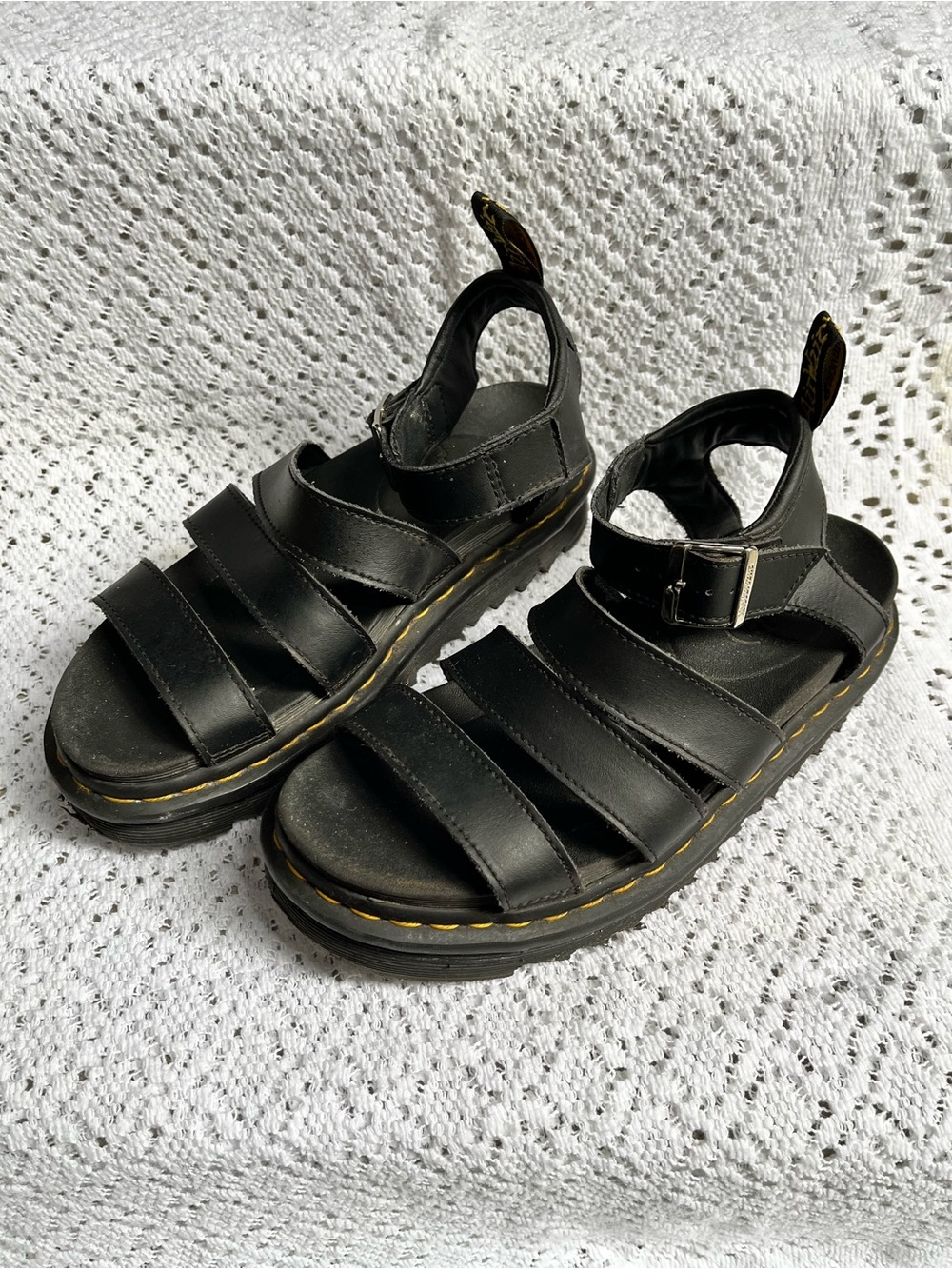 Women’s Dr. Martens Blaire Black Leather Fisherman Sandals Doc Martens